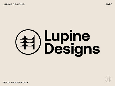 Lupine Designs identity forest forestry icon identitydesign logo lupine nature oregon pacific northwest pine pine trees pnw portland trees wood wooden woodworking