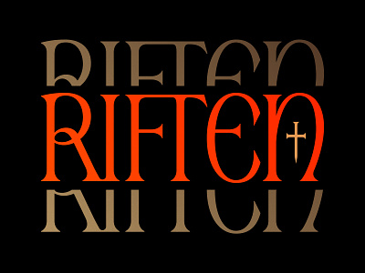 Riften (Skyrim Hold) blade city custom type dagger elder scrolls gaming hold lettering logo logotype name riften skyrim sword typography video game wordmark