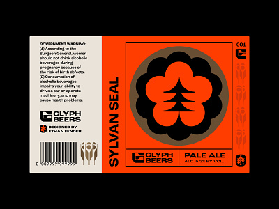 SYLVAN SEAL beer beer label beers brewing crest family crest forest glyph growth icon japanese label design layout logo modernism nature seal symbol typography unity