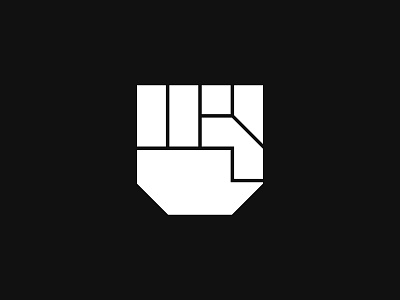 Fist symbol architecture building design fight finger fist hand icon logo mark power