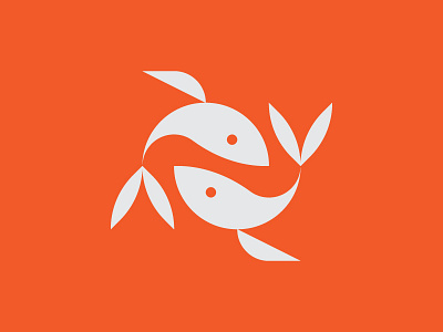 Fish Cycle cycle fish icon logo nature symbol