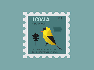 Iowa stamp