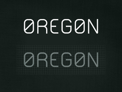 Oregon architecture custom type geometric lettering logotype modern oregon san serif typography