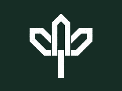 Maple-ish leaf icon leaf logo maple mark nature retro symbol syrup tree