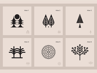 Arbor brand design forest graphic design icon leaf logo modern nature pine simple sun tree