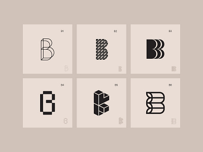 Letter B alphabet architecture b brand design letter logo logotype type typography