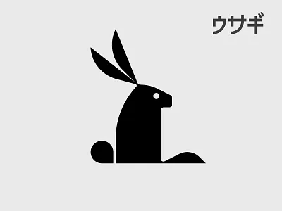 Rabbit logo animal brand icon identity logo minimal modern nature rabbit typography