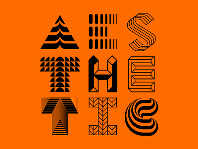Aesthetic letterform lettering logotype minimal modern modernism type typography