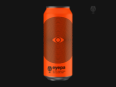 Eyepa beer beer label eye ipa label art lines packaging