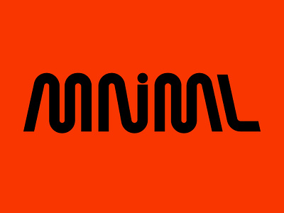 MNML lettering minimal typography