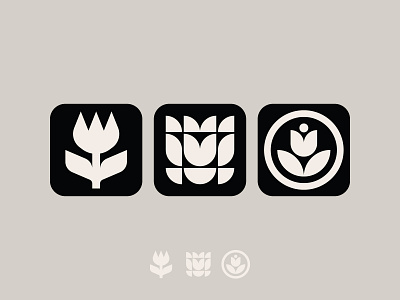 garden app iconography app flower garden icon iconography nature tulips ui