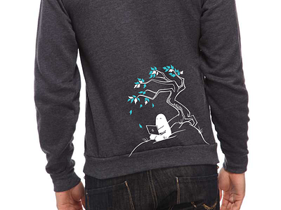 RethinkDB hoodie apparel character clothing design hoodie leaves rethinkdb thinker