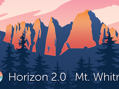 Horizon 2.0 branding color dev tools digital landscape mountains tech