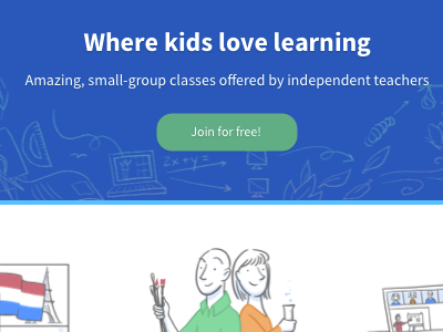 Learning! Kids! Teachers! education illustration school web design