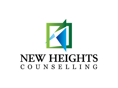 New Heights Counselling awareness better branding control design doctor health help illness illustration journey life logo love mental health nurse recovery therapy vector wellbeing