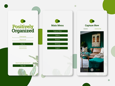 Positively Organized App UI Concept app concept app design clean concept design iphone minimal minimalism natural simplicity ui ui design