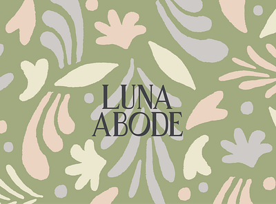 Luna Abode Pattern abstract branding color colorful design floral illustration pattern procreate typography