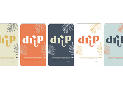 Drip Coffee branding cans colorful design drink illustration packaging productdesign typography
