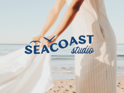 Seacoast studio airy beach branding design logo logodesign submark summer typography ui