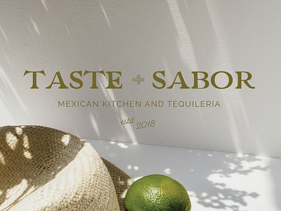 taste + sabor branding color design lettering logo restaurant typography