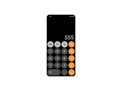 4th project calculator app dailyui004 ios13