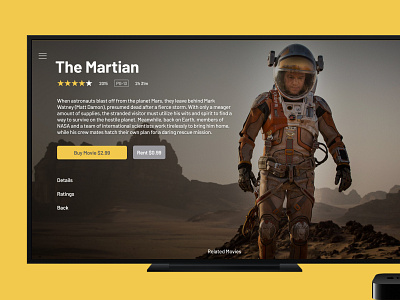 TV app dailyui martian tvapp