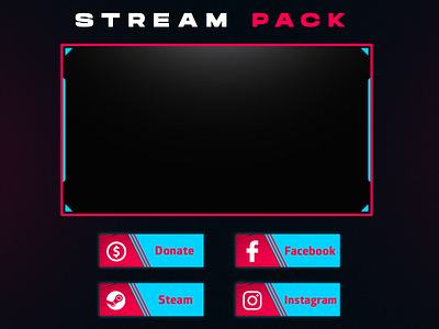 New Stream Pack | Overlay Webcam + Pannels design stream designbrasil pack stream stream streaming twitch