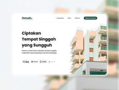 Omah - House Building Services house landing page ui ux