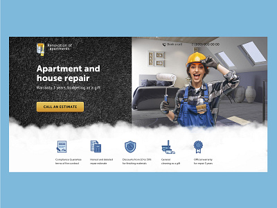 Apartment and house repair design web
