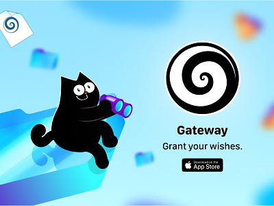 Introducing Gateway app application cartoon character character design colourful cute files illustration ipad iphone shiny