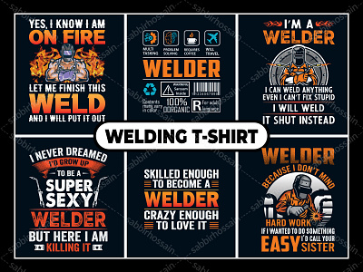 Eye-catching Welder T-Shirt Design