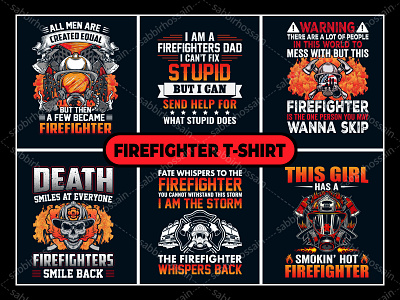 Firefighter T-Shirt Design amazing t shirt design appearel art design custom t shirt design design illustration logo t shirt design t shirt design portfolio typography t shirt design vector t shirt design