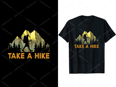 Take A Hike Hiking T-Shirt Design amazing t shirt design hiking ui