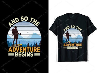 And so the adventure begins T-Shirt Design amazing t shirt design appearel custom t shirt design design illustration logo t shirt t shirt design portfolio typography t shirt design ui vector t shirt design