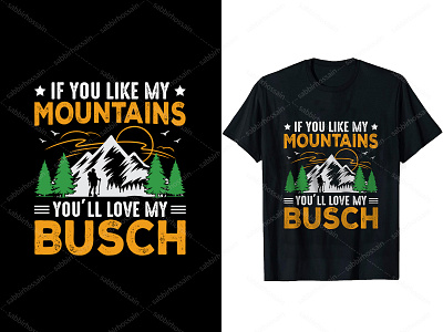 If you like my mountains Hiking t-shirt design