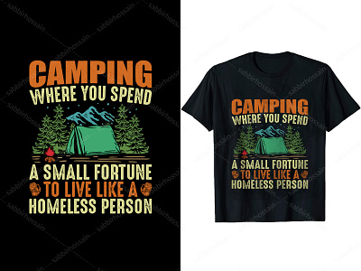 Eye-Catching Camping T-Shirt Design