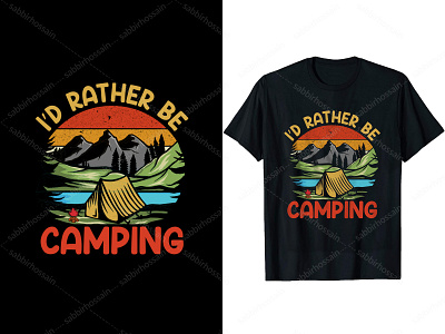 Eye-Catching Camping T-Shirt Design