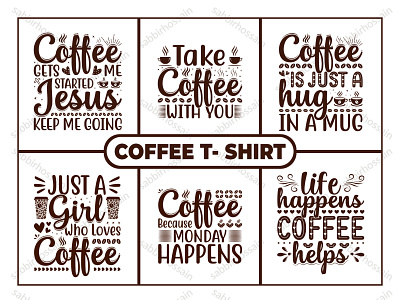 Coffee Typography T-Shirt Design