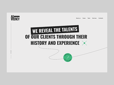 Landing page for digital agency agency design digital landing page ui ux web design website