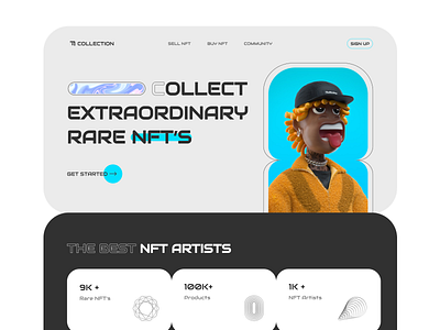 NFT collection Landing Page