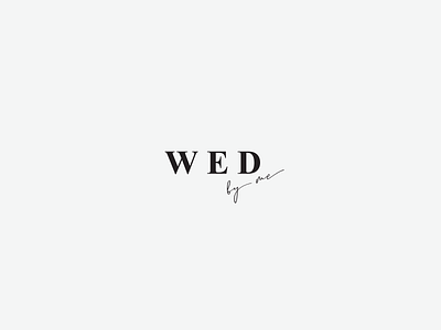 "WED by me" - online school for brides branding design icon illustration illustrator logo minimal typography vector website