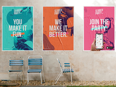 SearchParty Brand Posters brand brand and identity poster