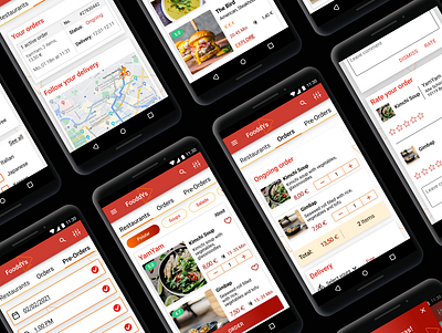 Accessible App Design - Food Delivery Service accessible design app design food delivery app product design uiux ux ux case study