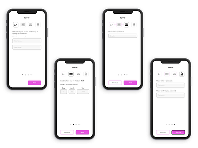 Sign Up Page UI Design app design designer dribble ui ui ux ui design uidesign uiux