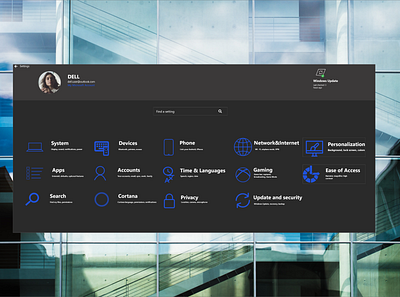 Windows 10 Settings dailyui dailyui007 design settings ui windows10