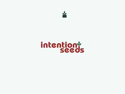 Intention seeds Logo Design gradient graphic design logo design logo design concept