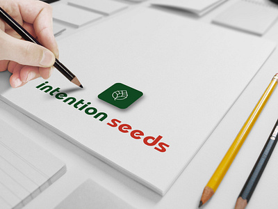 Intention seeds minimal logo