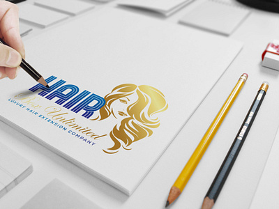 Hair Extention Logo design Project 2021 logo best logo best logo design brand identity brand logo fiverr graphic design hair logo hand drawn logotype ui vector