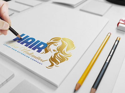 Hair Extention Logo design Project