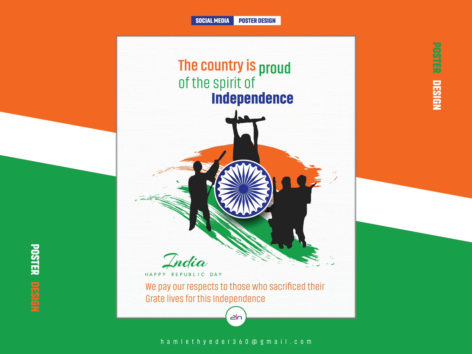 Independence Day Of India Poster Design By Md Ali Hyeder On Dribbble